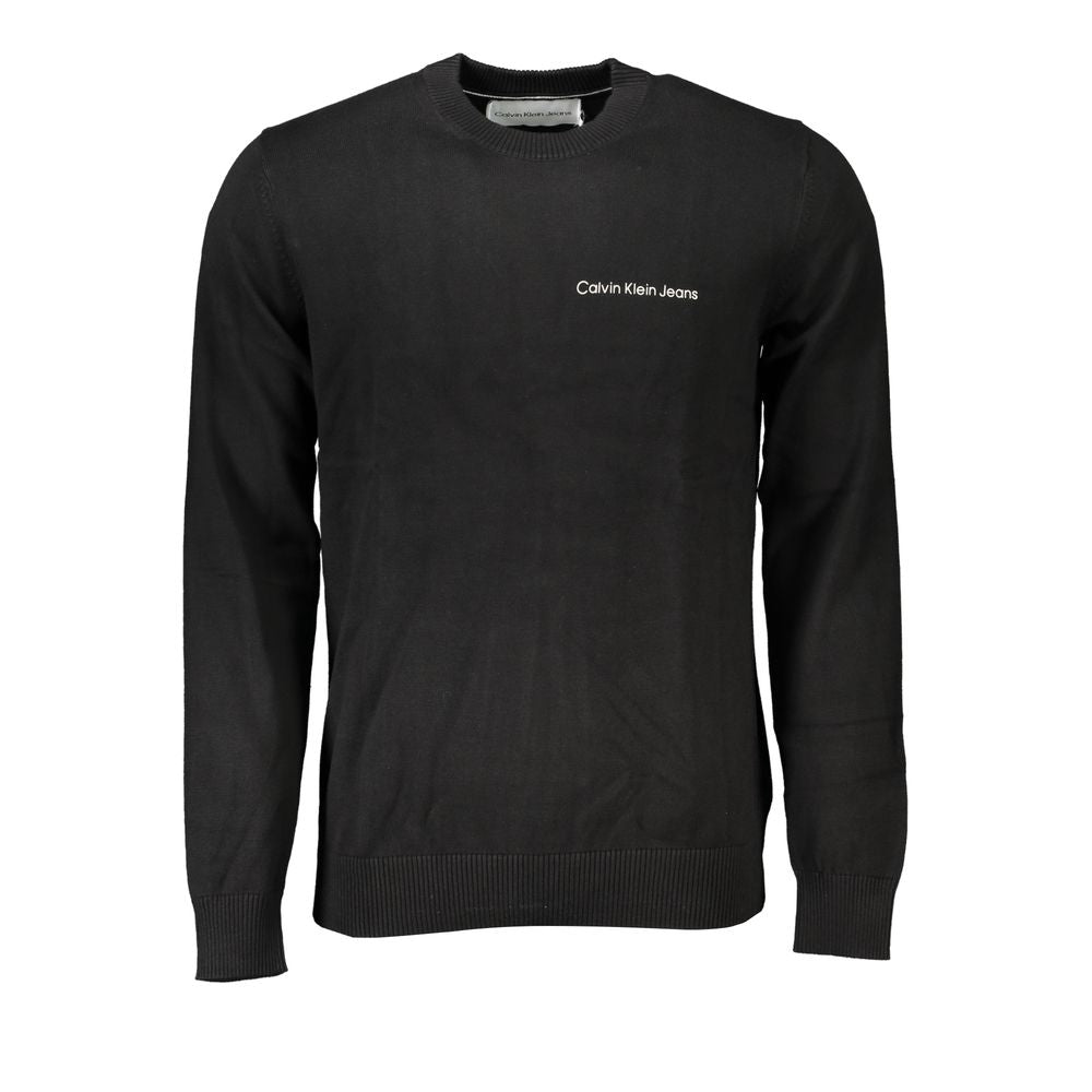 Calvin Klein Sleek Long Sleeve Crew Neck Sweater with Logo -   -  Calvin Klein.