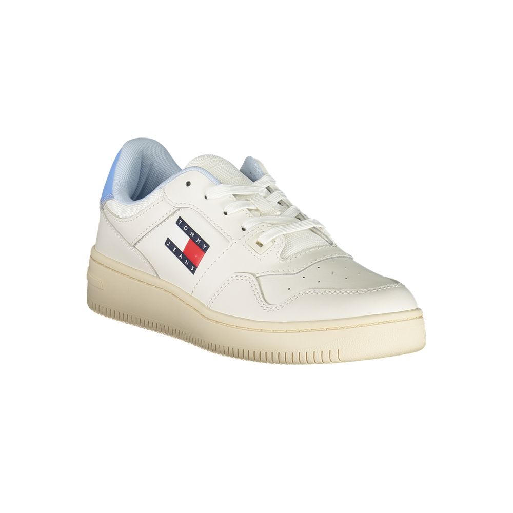 Tommy Hilfiger White Leather Women Sneaker -   -  Tommy Hilfiger.
