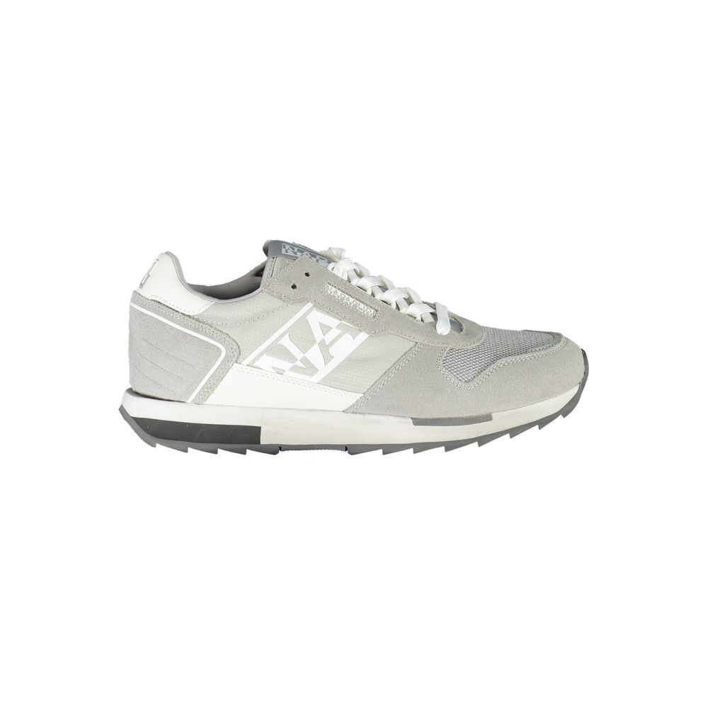 Napapijri Brown Leather Men Sneaker -   -  Napapijri.