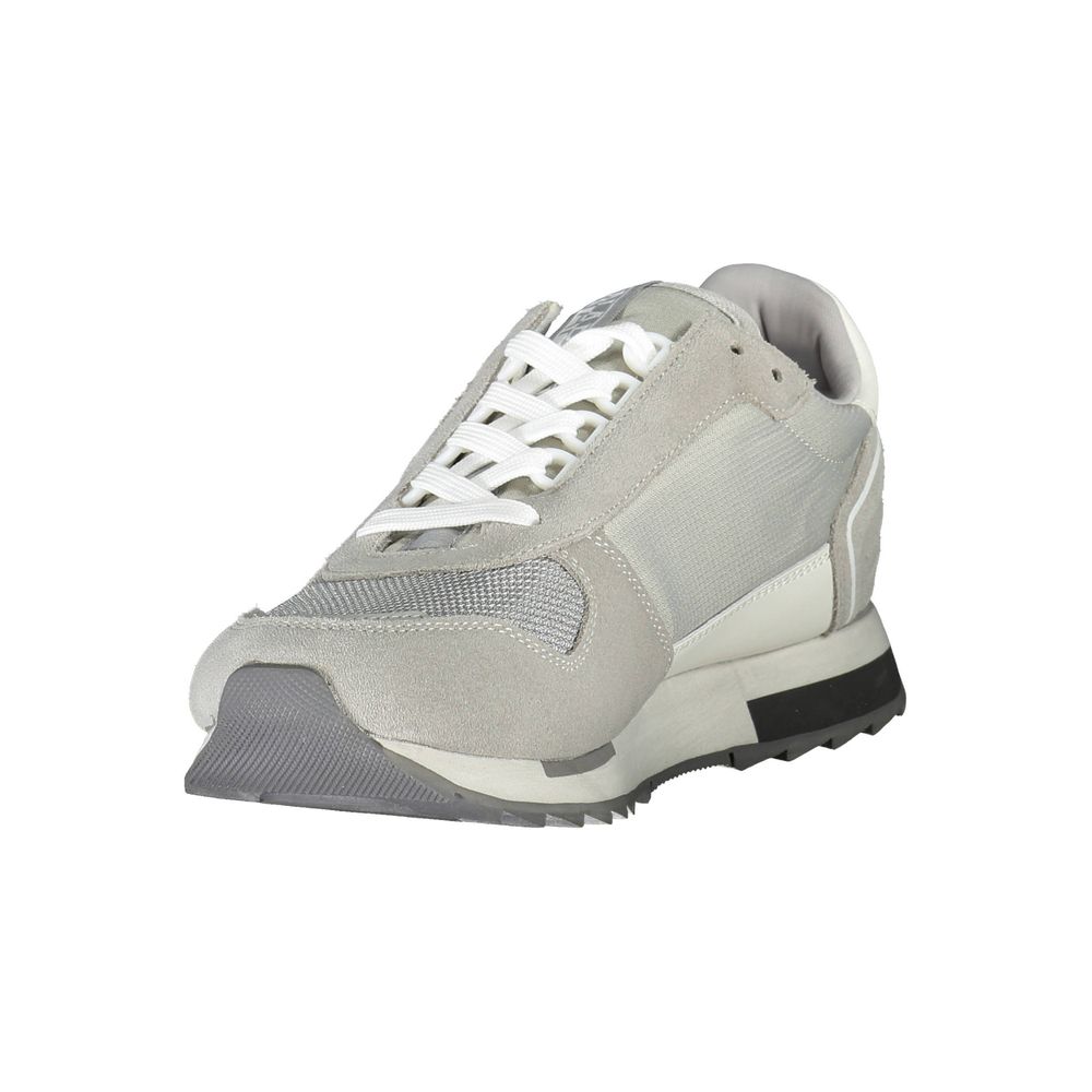 Napapijri Brown Leather Men Sneaker -   -  Napapijri.