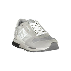 Napapijri Brown Leather Men Sneaker -   -  Napapijri.
