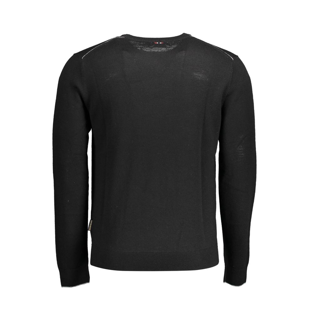 Napapijri Black Wool Men Sweater -   -  Napapijri.
