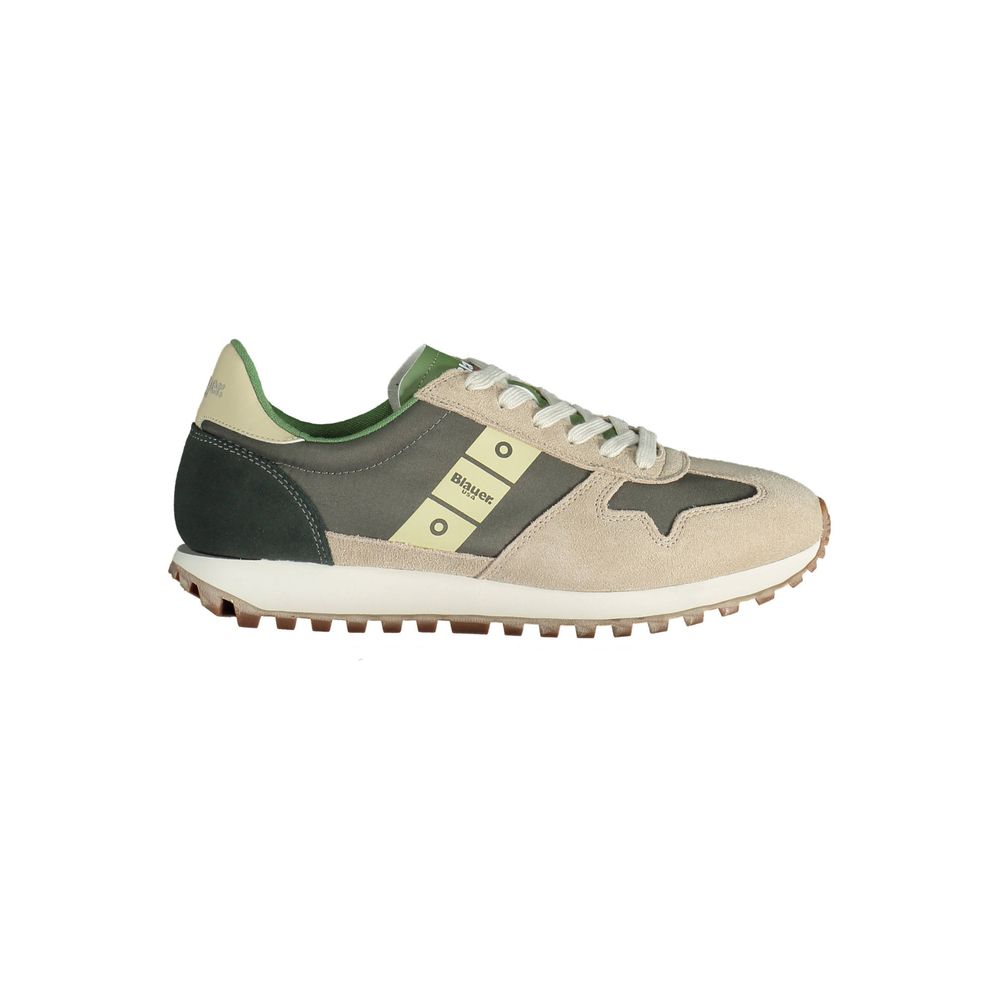Blauer Beige Leather Men Sneaker -   -  Blauer.