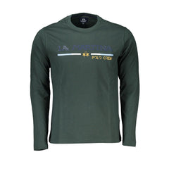 La Martina Elegant Green Embroidered Crew Neck Cotton Tee -   -  La Martina.
