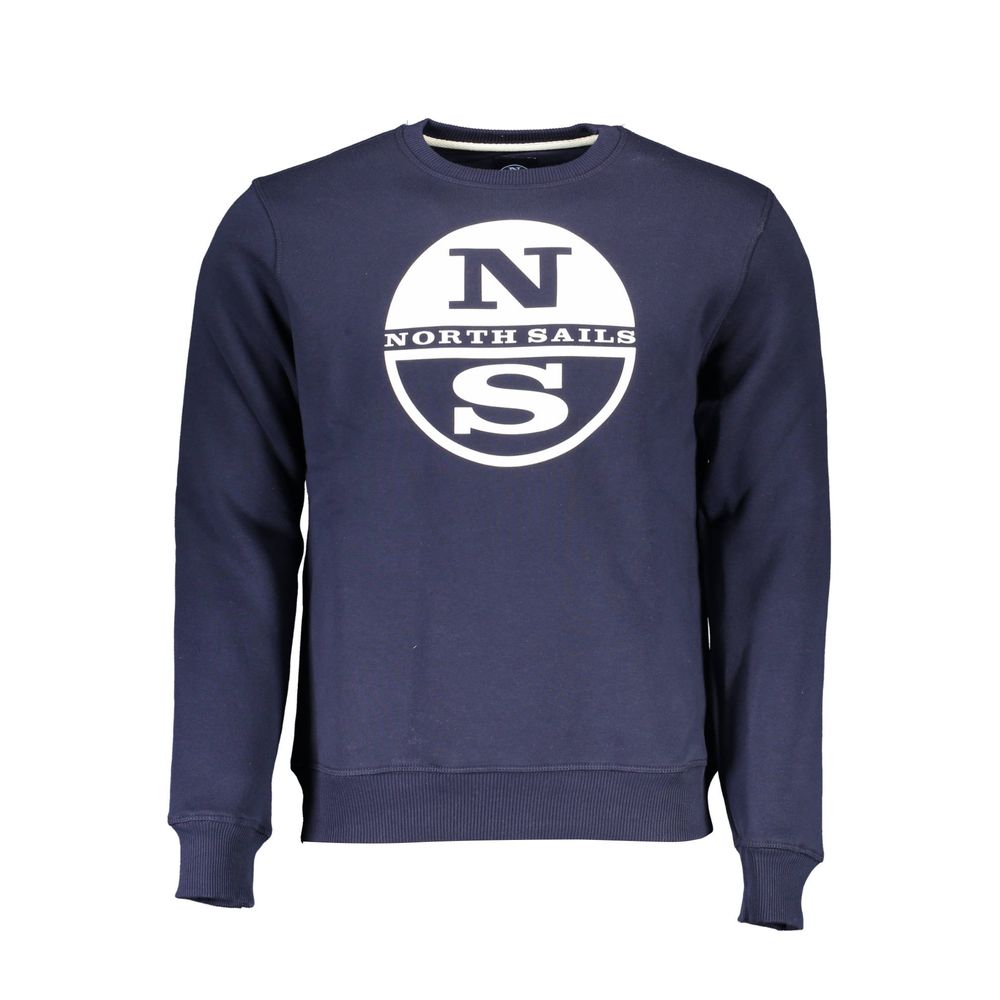 North Sails Blue Cotton Men Sweater -   -  North Sails.