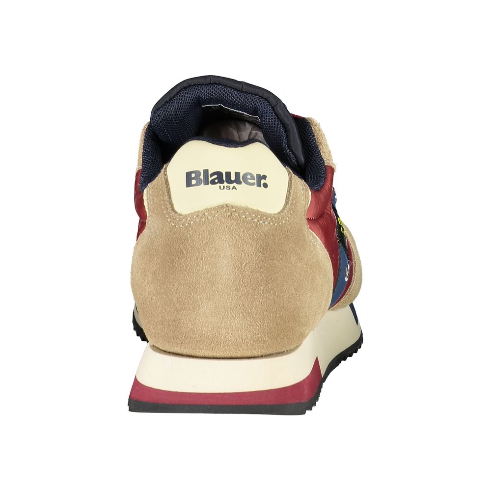 Blauer Beige Sports Sneakers with Contrast Accents -   -  Blauer.