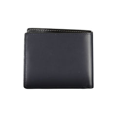 Tommy Hilfiger Elegant Blue Leather Bifold Wallet -  Leather Wallet for Men -  Tommy Hilfiger.
