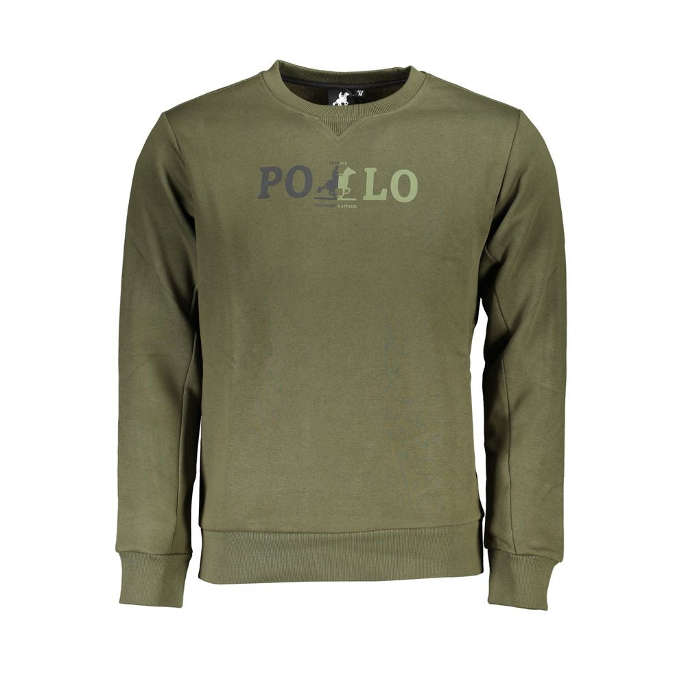 U.S. Grand Polo Elegant Green Crew Neck Sweatshirt -   -  U.S. Grand Polo.