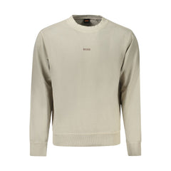 Hugo Boss Beige Cotton Men Sweater -   -  Hugo Boss.
