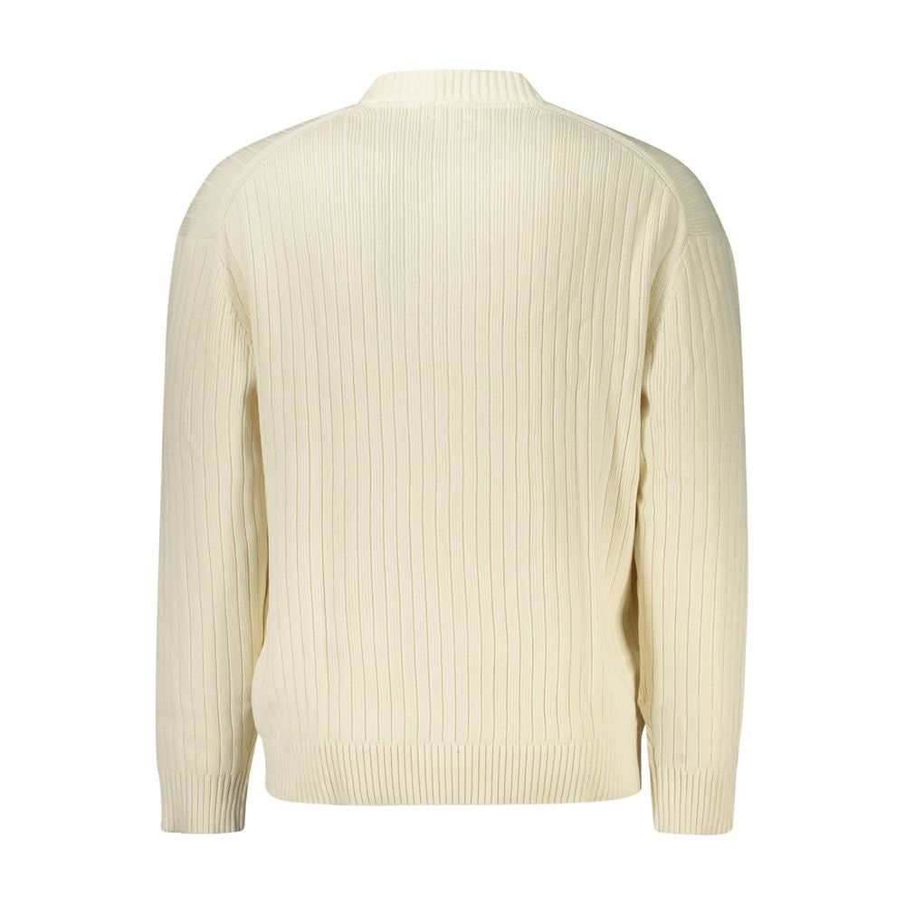 Calvin Klein White Cotton Men Sweater -   -  Calvin Klein.