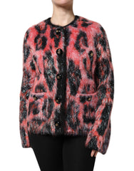 Dolce & Gabbana Red Mohair Wool Button Down Cardigan Sweater -   -  Dolce & Gabbana.