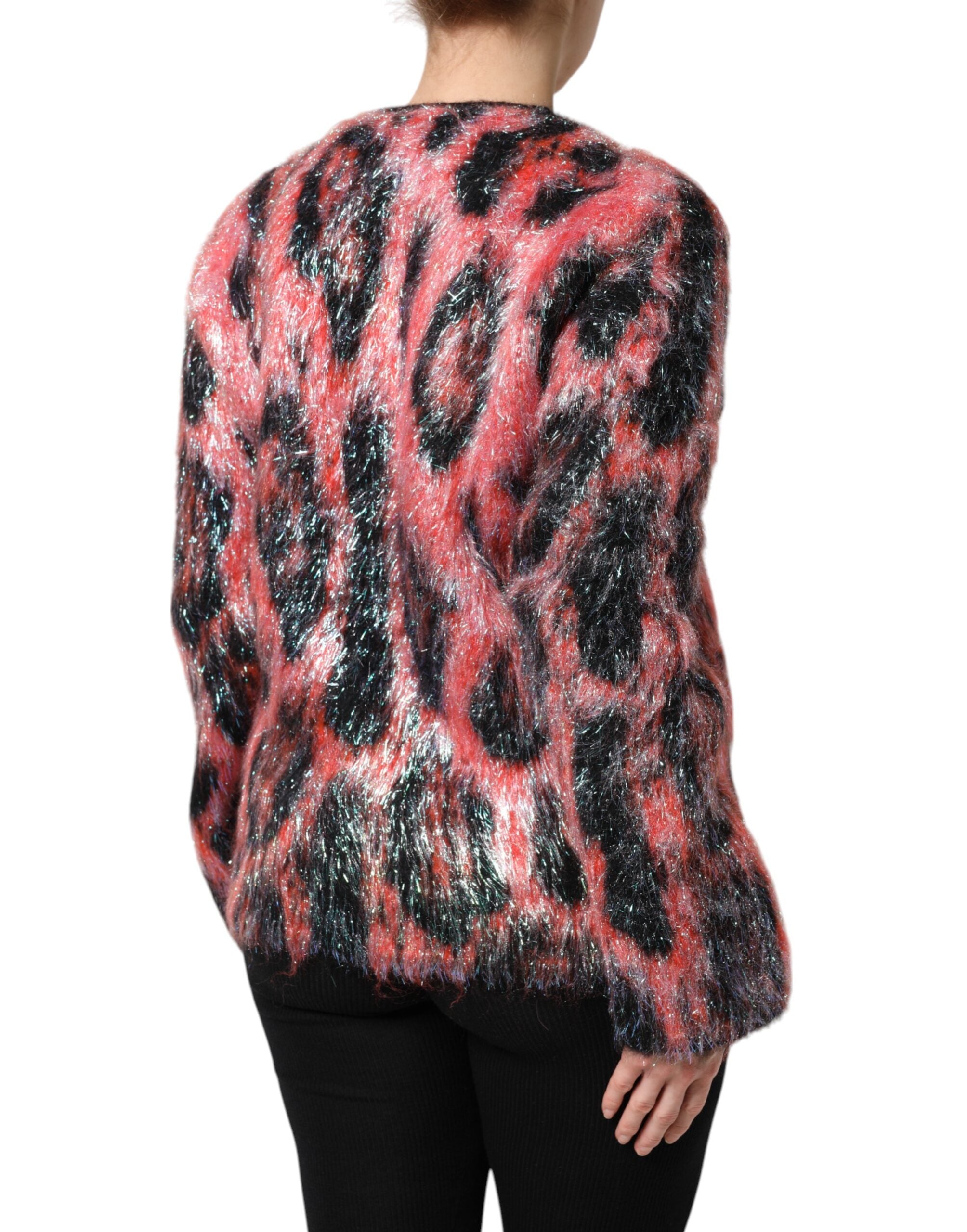 Dolce & Gabbana Red Mohair Wool Button Down Cardigan Sweater -   -  Dolce & Gabbana.