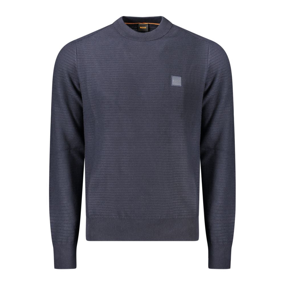 Hugo Boss Blue Cotton Men Sweater -   -  Hugo Boss.