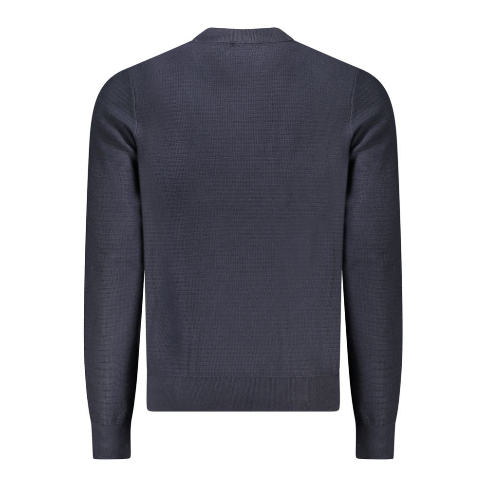 Hugo Boss Blue Cotton Men Sweater -   -  Hugo Boss.