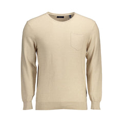 Gant Beige Cotton Men Sweater -   -  Gant.