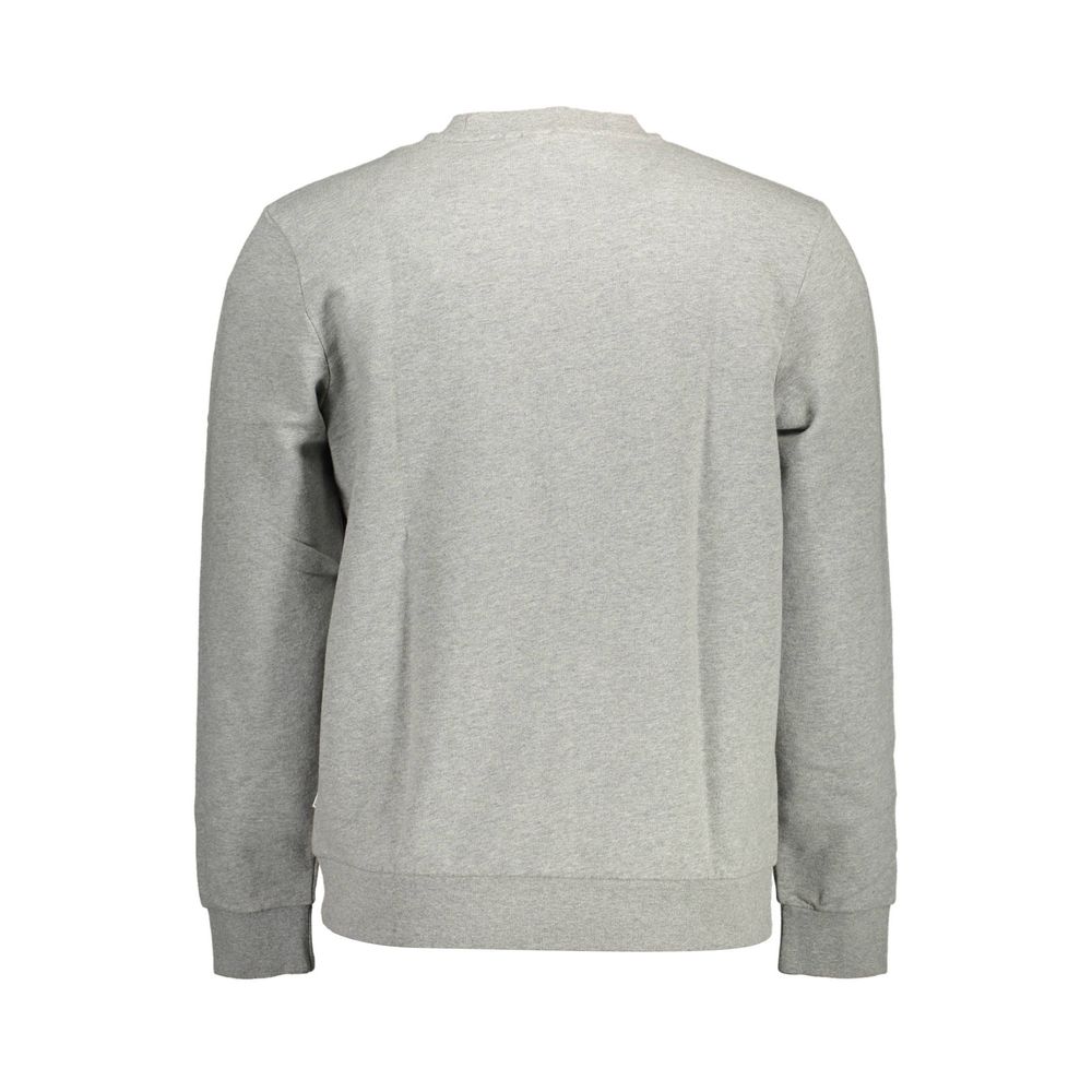 Napapijri Gray Cotton Men Sweater -   -  Napapijri.