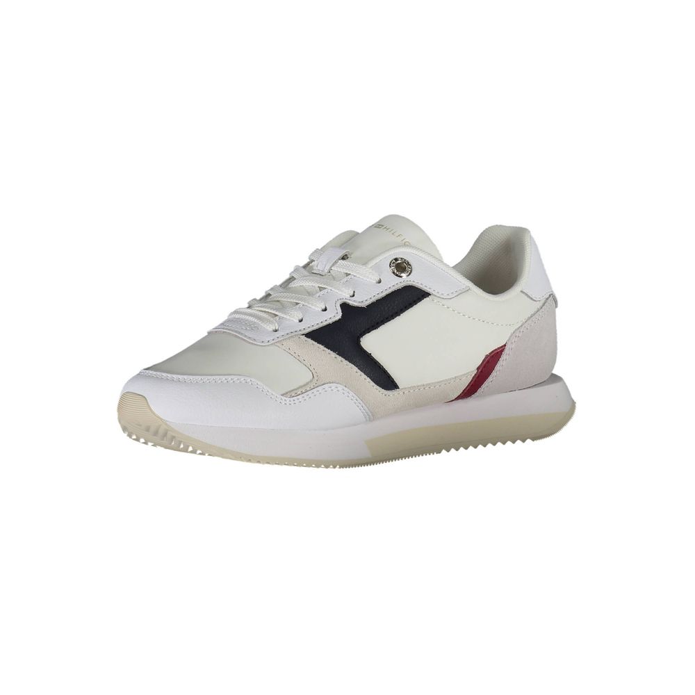 Tommy Hilfiger White Leather Women Sneaker -   -  Tommy Hilfiger.