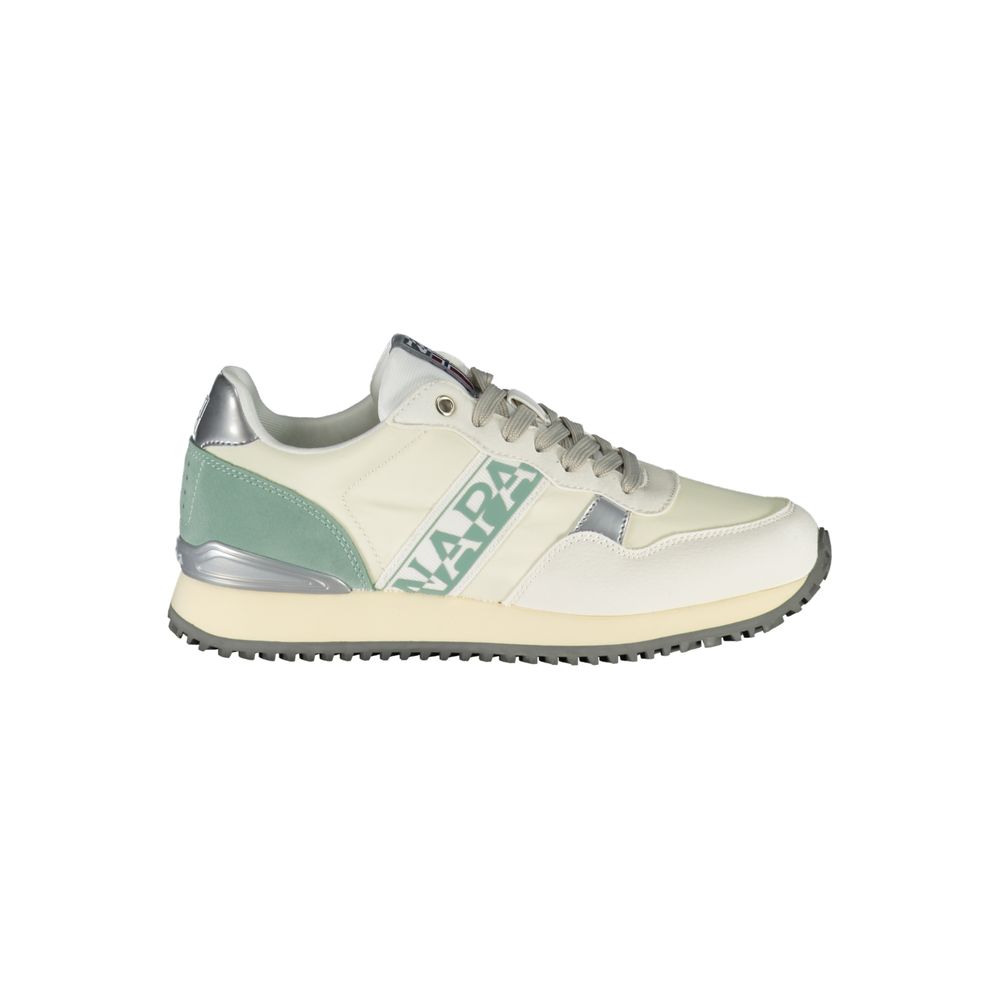 Napapijri Chic White Lace-Up Sports Sneakers with Contrast Detail -   -  Napapijri.