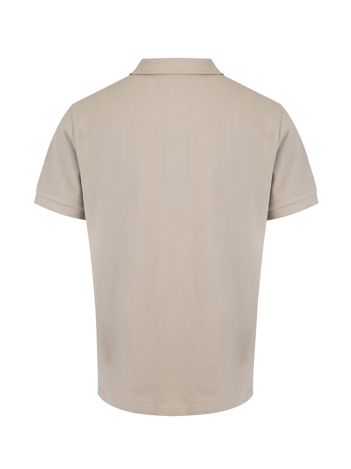 Burberry Pale Stone Cotton Collared Polo Shirt -   -  Burberry.