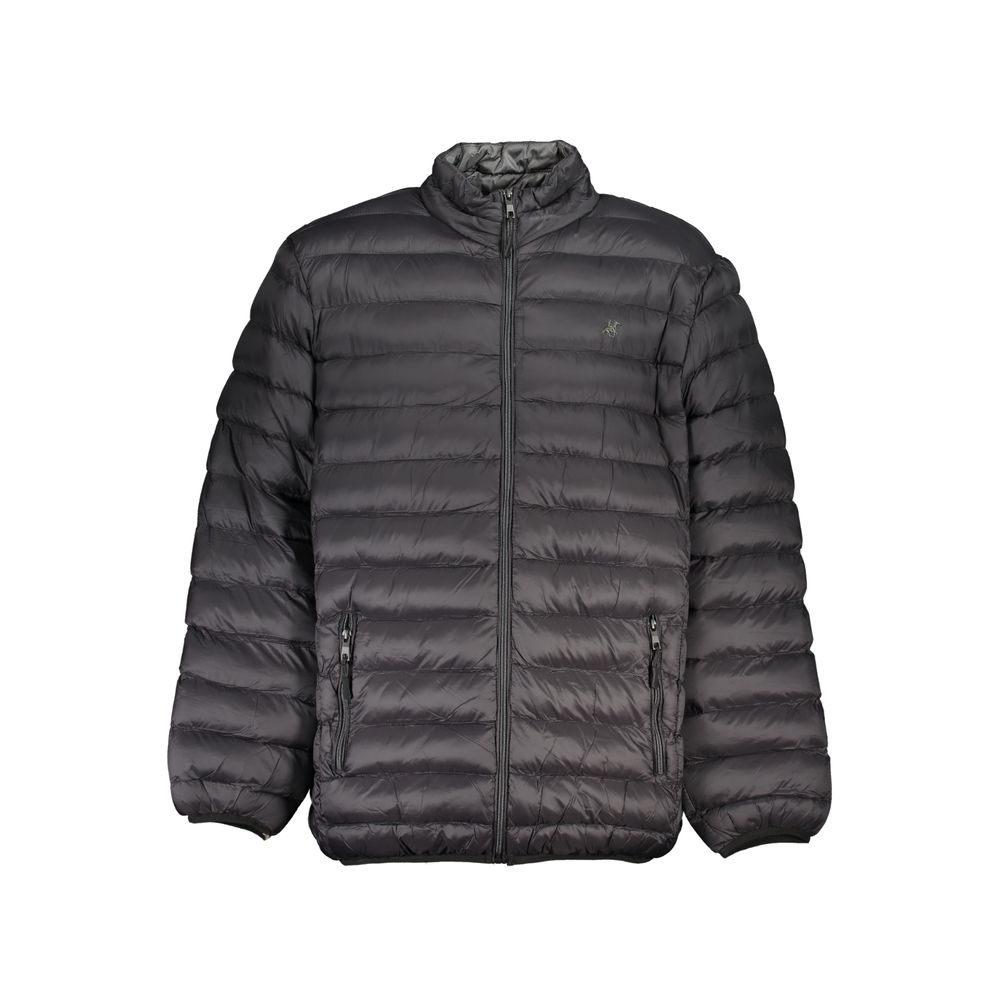 U.S. Grand Polo Black Polyester Jacket -   -  U.S. Grand Polo.