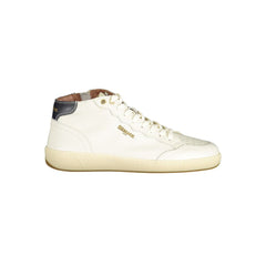Blauer White Leather Men Sneaker -   -  Blauer.