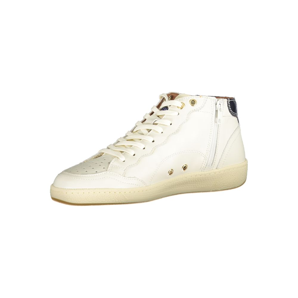 Blauer White Leather Men Sneaker -   -  Blauer.