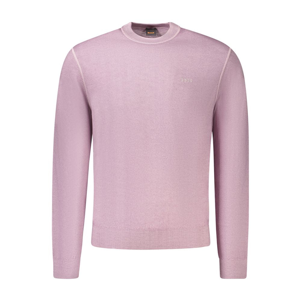 Hugo Boss Purple Wool Men Sweater -   -  Hugo Boss.