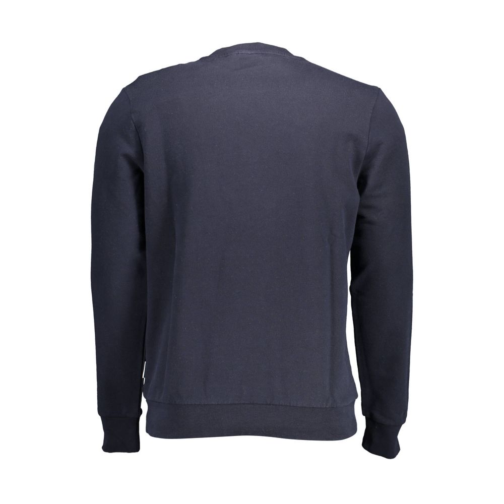 Napapijri Blue Cotton Men Sweater -   -  Napapijri.