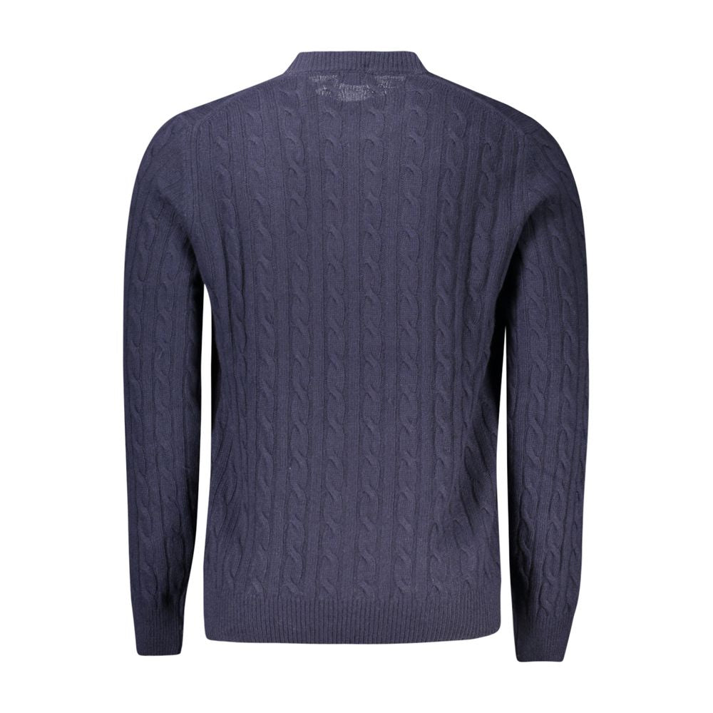 North Sails Blue Wool Men Sweater -   -  North Sails.