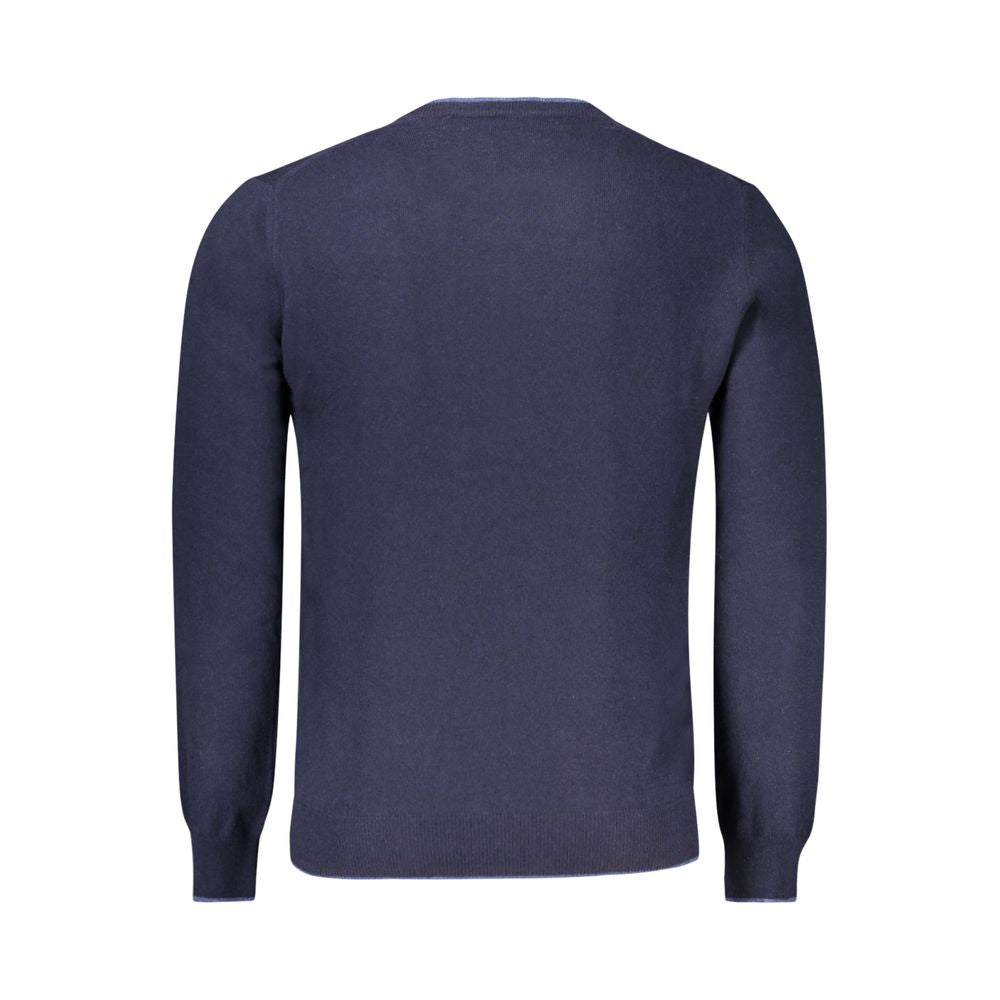 North Sails Blue Wool Men Sweater -   -  North Sails.