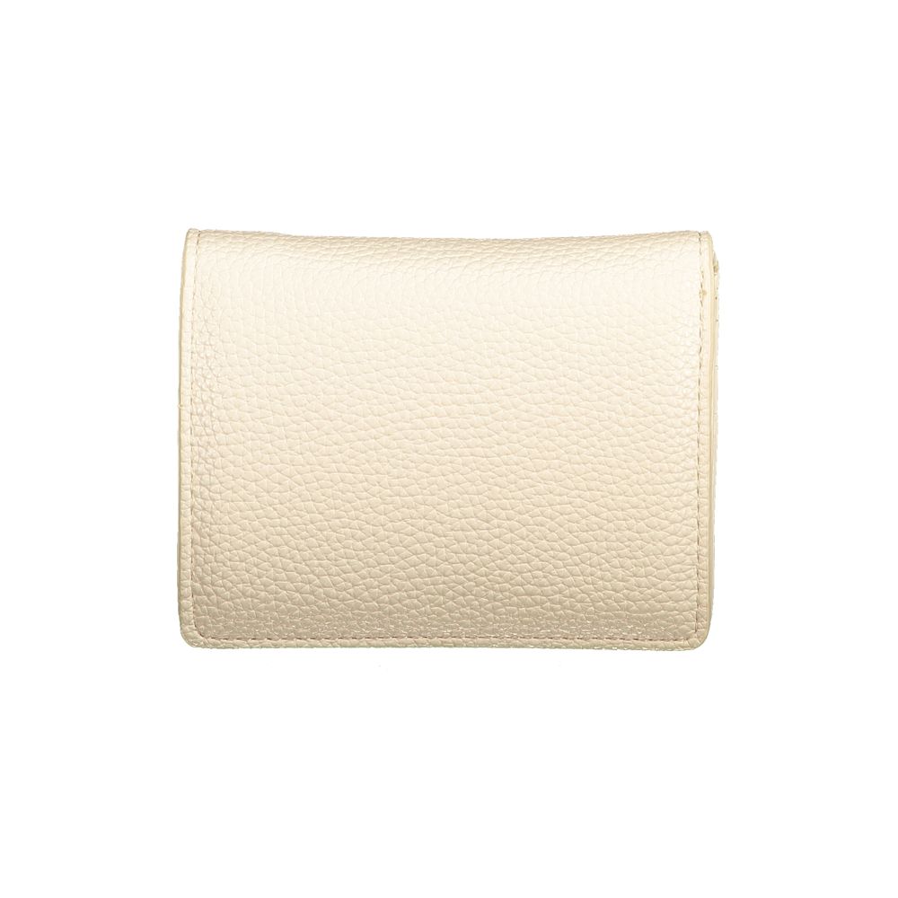 Valentino - Polished Textured Polyethylene Wallet with Coin Purse - Beige