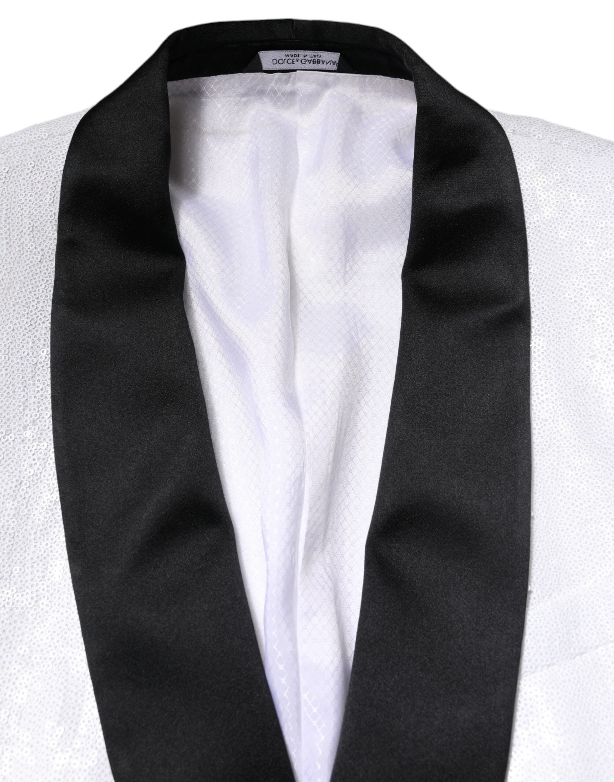 Dolce & Gabbana White Nylon Single Breasted Coat Blazer -   -  Dolce & Gabbana.