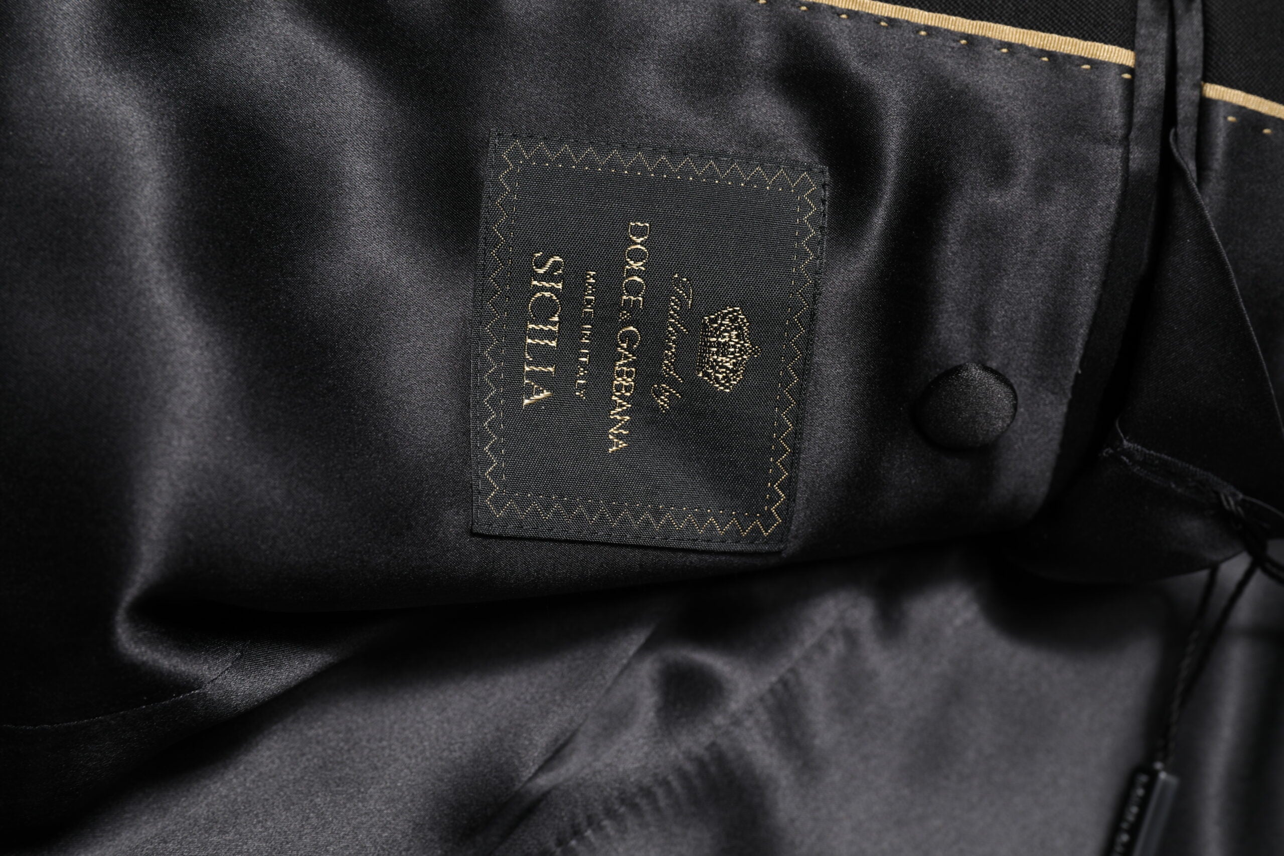 Dolce & Gabbana Black SICILIA CrystalEmbellished Coat Blazer -   -  Dolce & Gabbana.