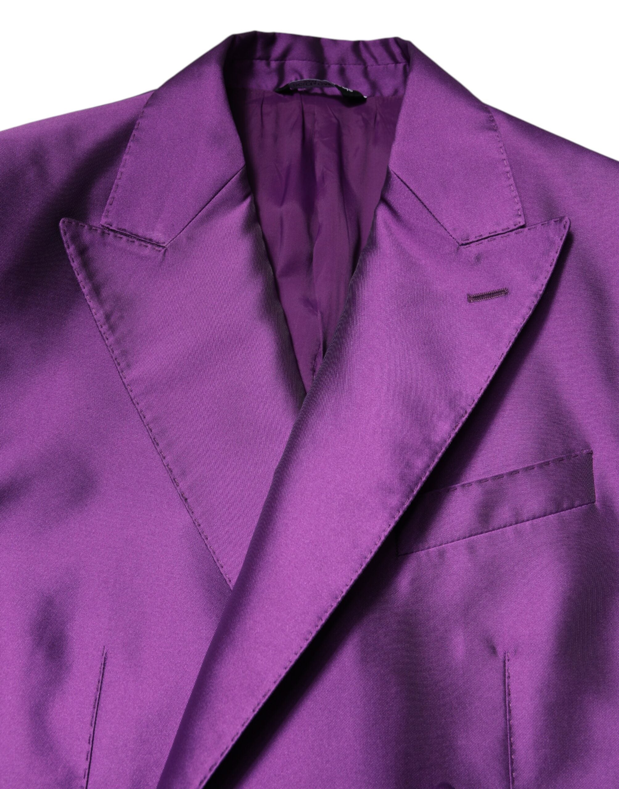 Dolce & Gabbana Purple Double Breasted Men Suit Coat Blazer -   -  Dolce & Gabbana.