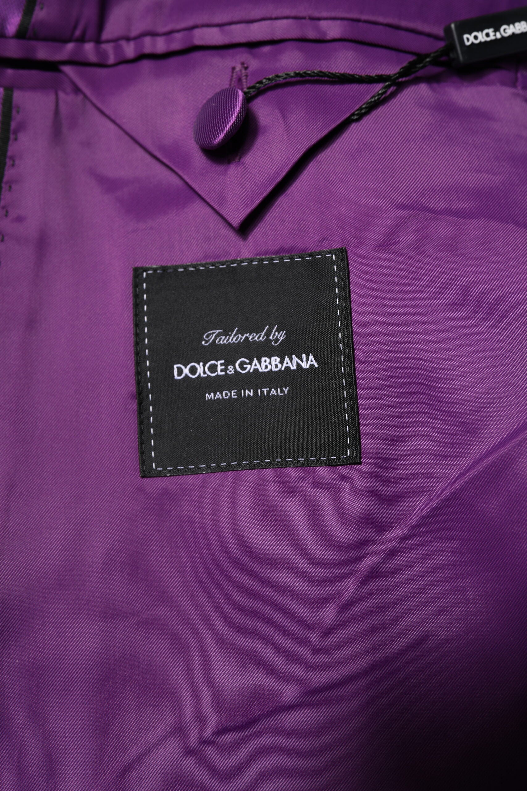 Dolce & Gabbana Purple Double Breasted Men Suit Coat Blazer -   -  Dolce & Gabbana.