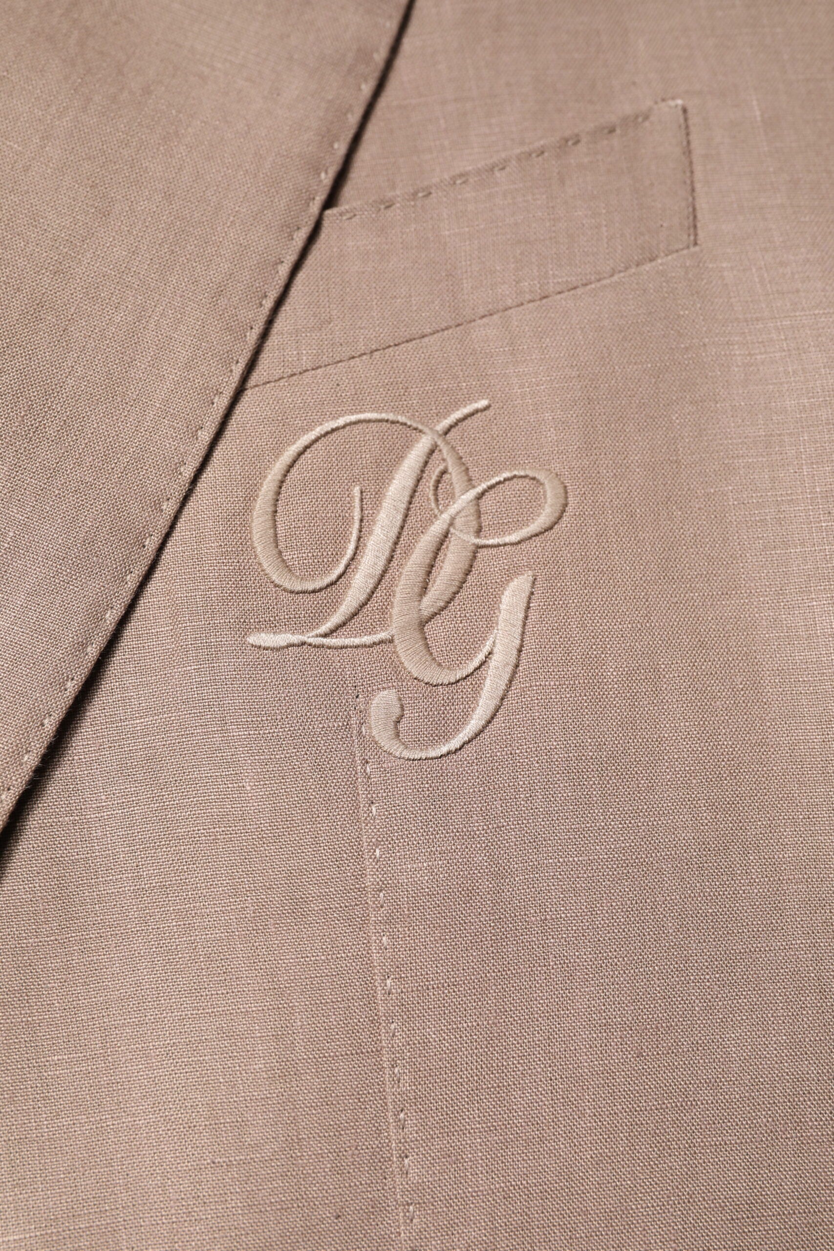 Dolce & Gabbana Beige TAORMINA Single Breasted Coat Blazer -   -  Dolce & Gabbana.