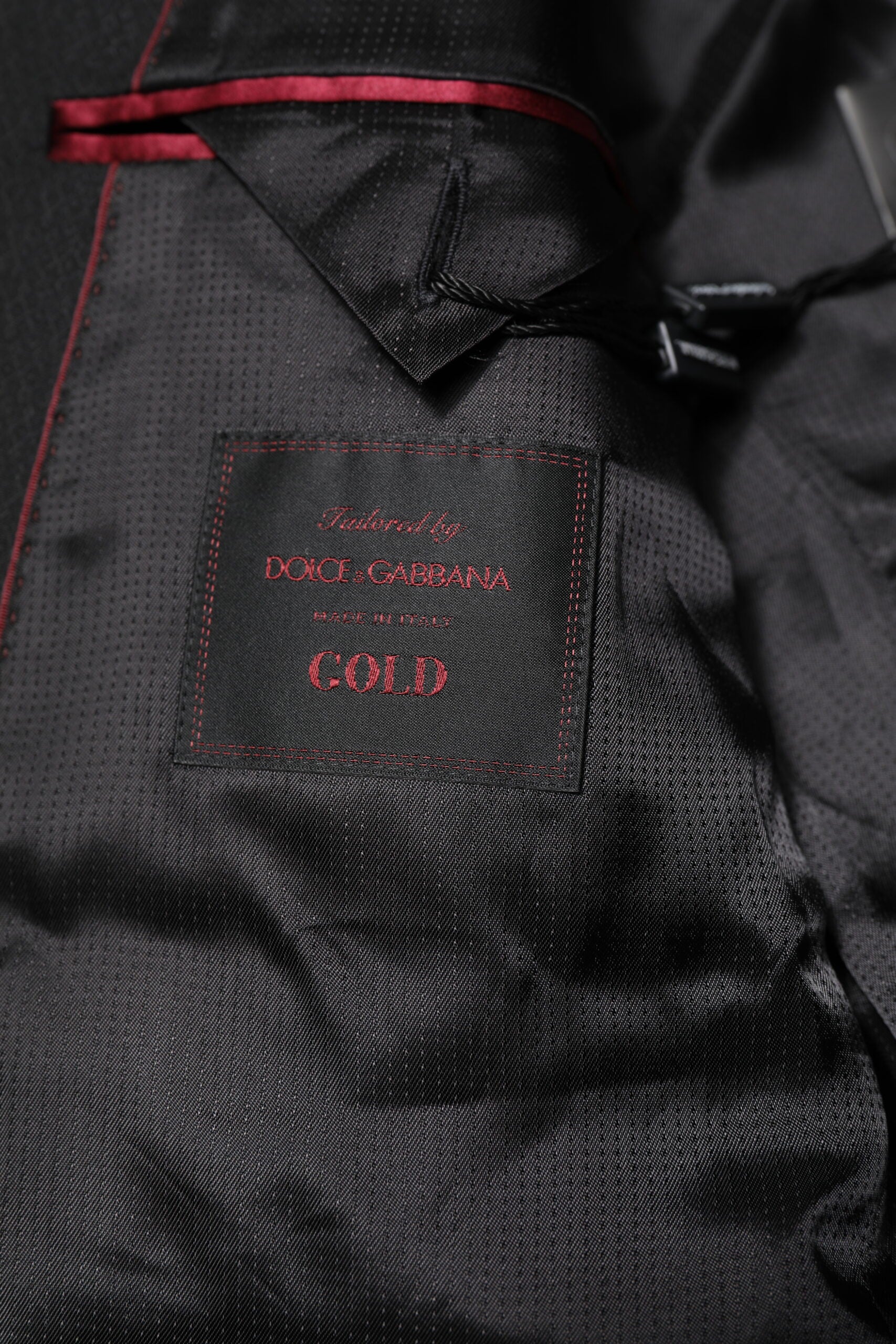 Dolce & Gabbana Black GOLD Single Breasted Suit Coat Blazer -   -  Dolce & Gabbana.