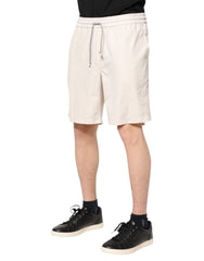 Brunello Cucinelli Off White Logo Men Bermuda Sweatshorts Shorts -   -  Brunello Cucinelli.