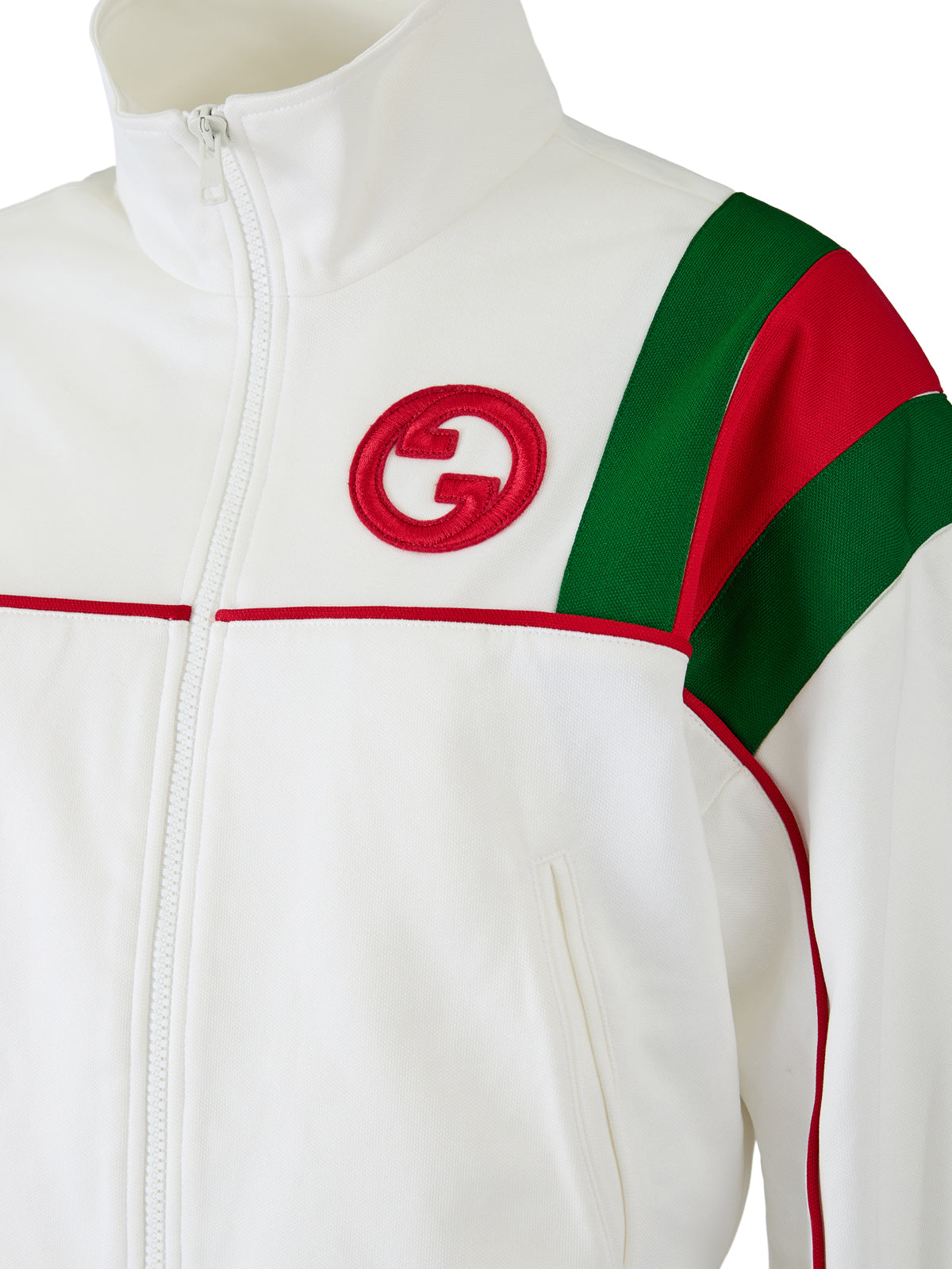 Gucci White Polyester Logo Sweatshirt -   -  Gucci.