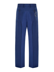 Gucci Blue Classic Cotton Pants -   -  Gucci.