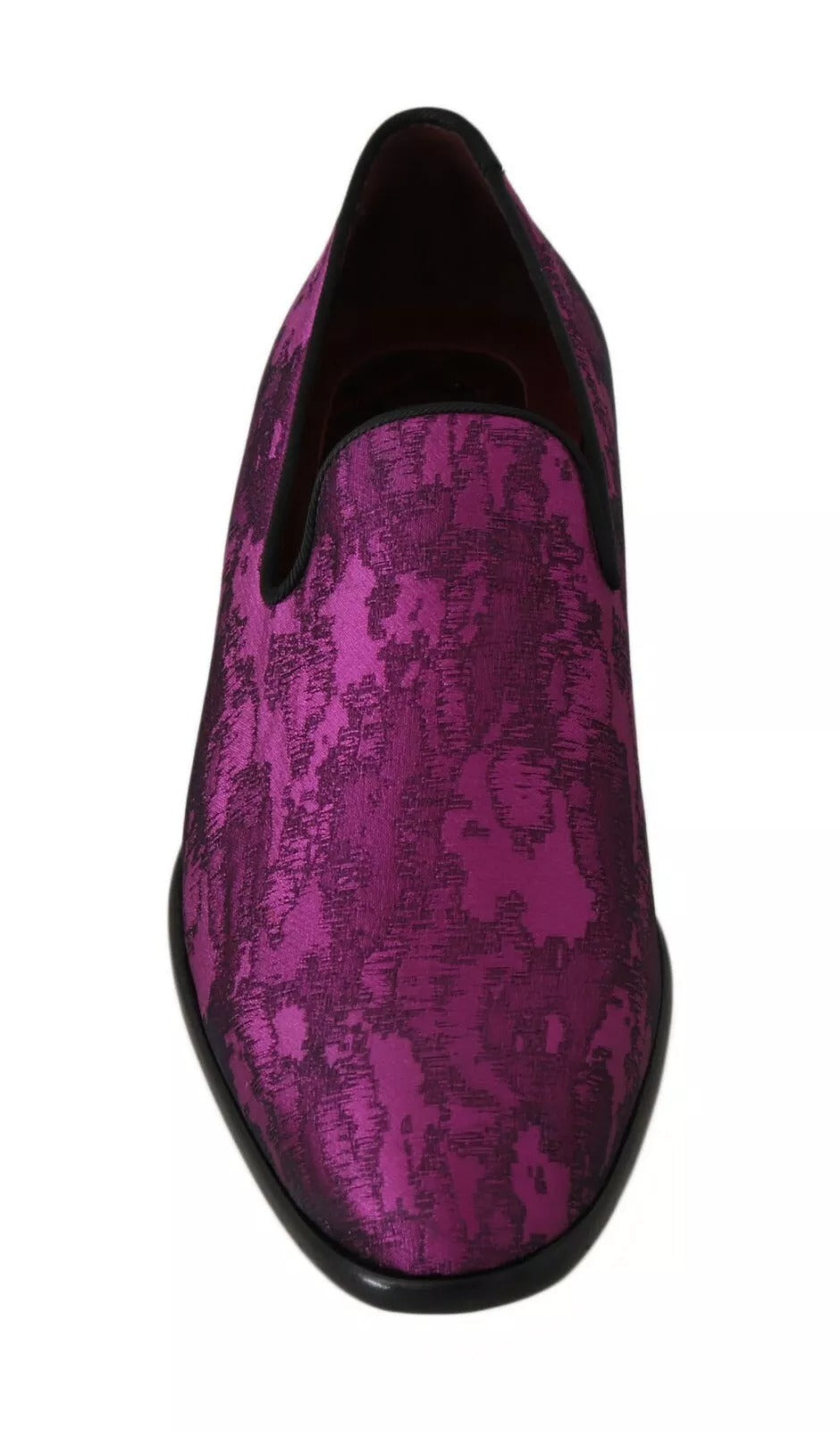 Dolce & Gabbana Purple Jacquard Loafers Dress Formal Shoes -   -  Dolce & Gabbana.