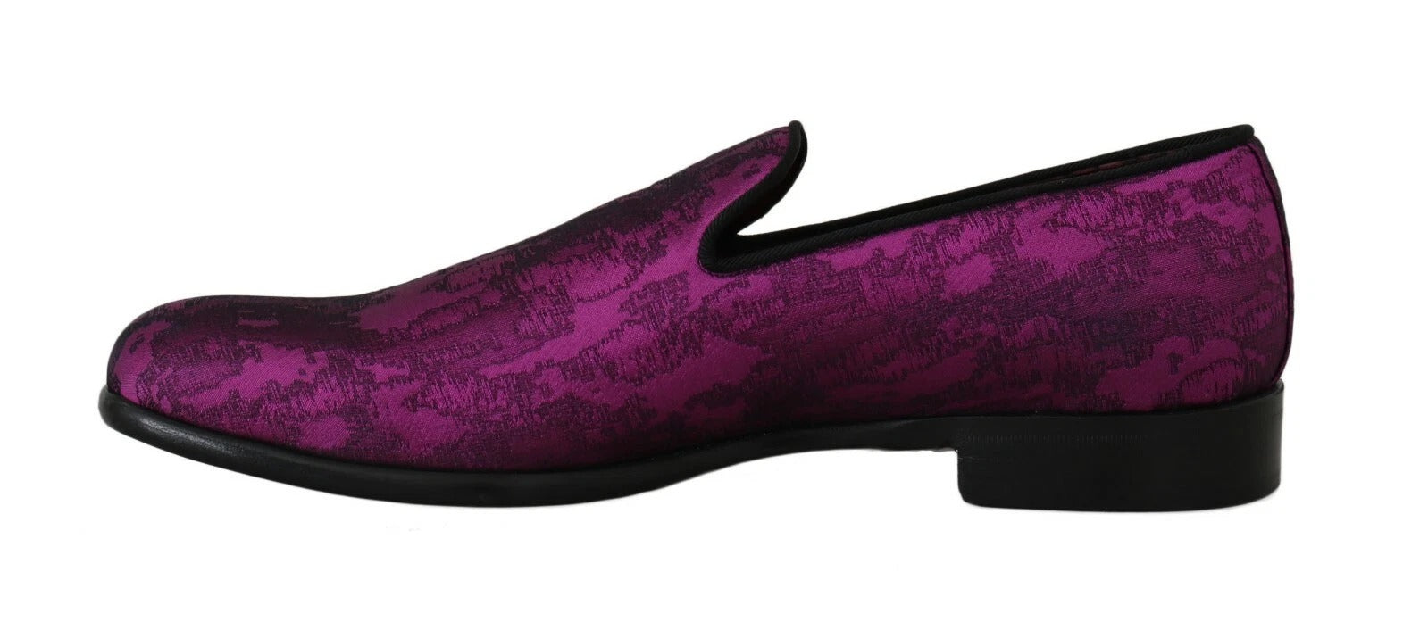 Dolce & Gabbana Purple Jacquard Loafers Dress Formal Shoes -   -  Dolce & Gabbana.