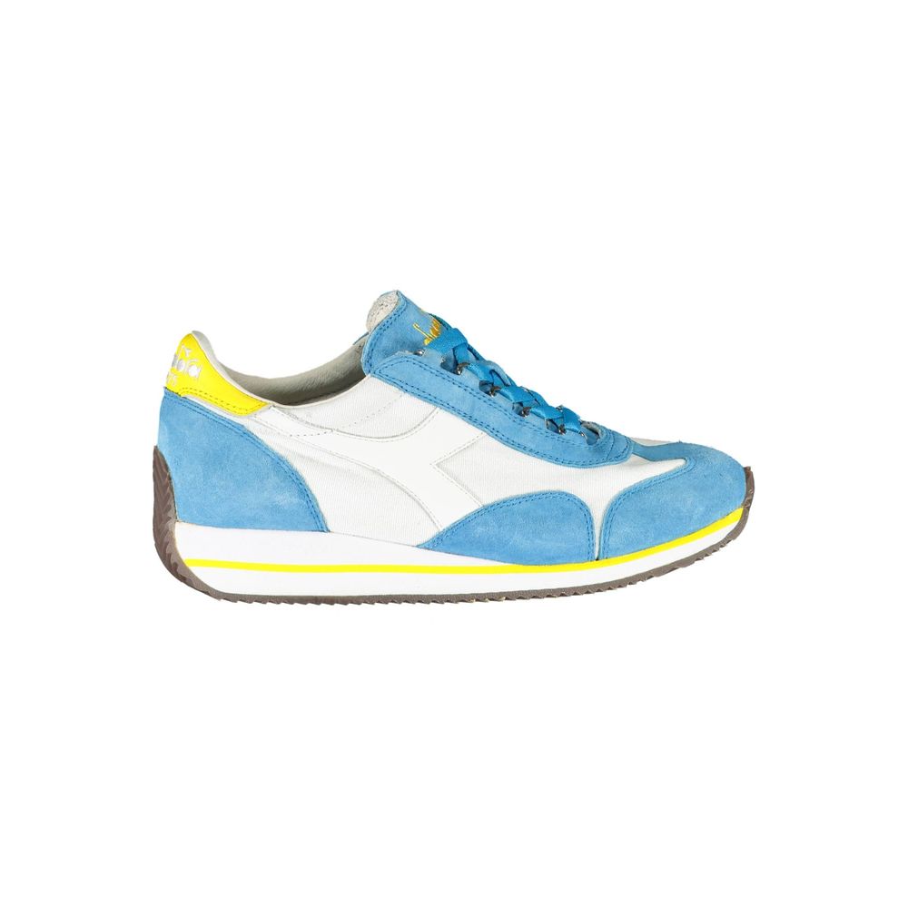 Diadora Light Blue Leather Women Sneaker -   -  Diadora.