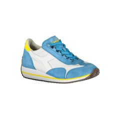 Diadora Light Blue Leather Women Sneaker -   -  Diadora.