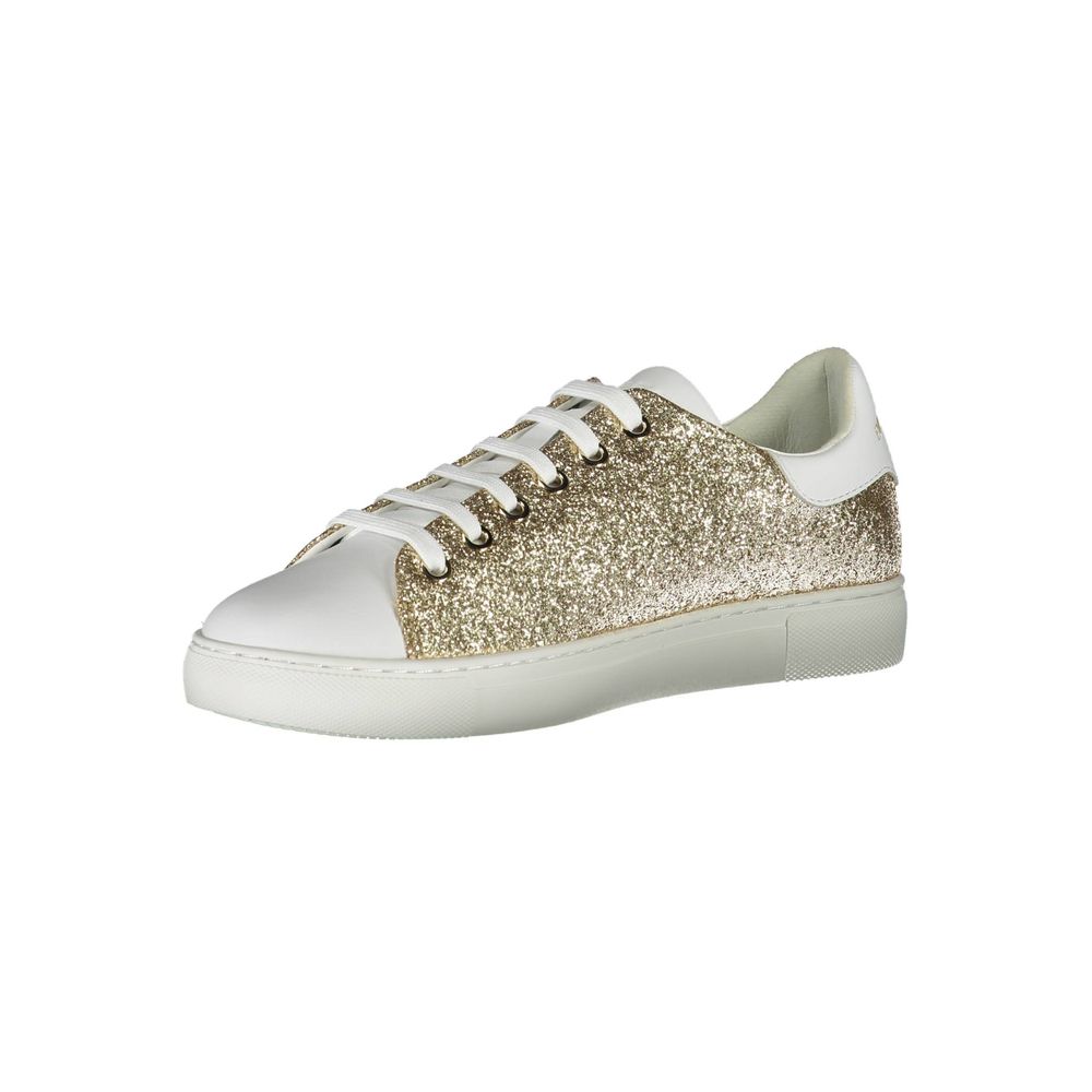 Emporio Armani Gold Polyester Women Sneaker -   -  Emporio Armani.
