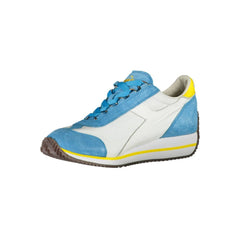 Diadora Light Blue Leather Women Sneaker -   -  Diadora.