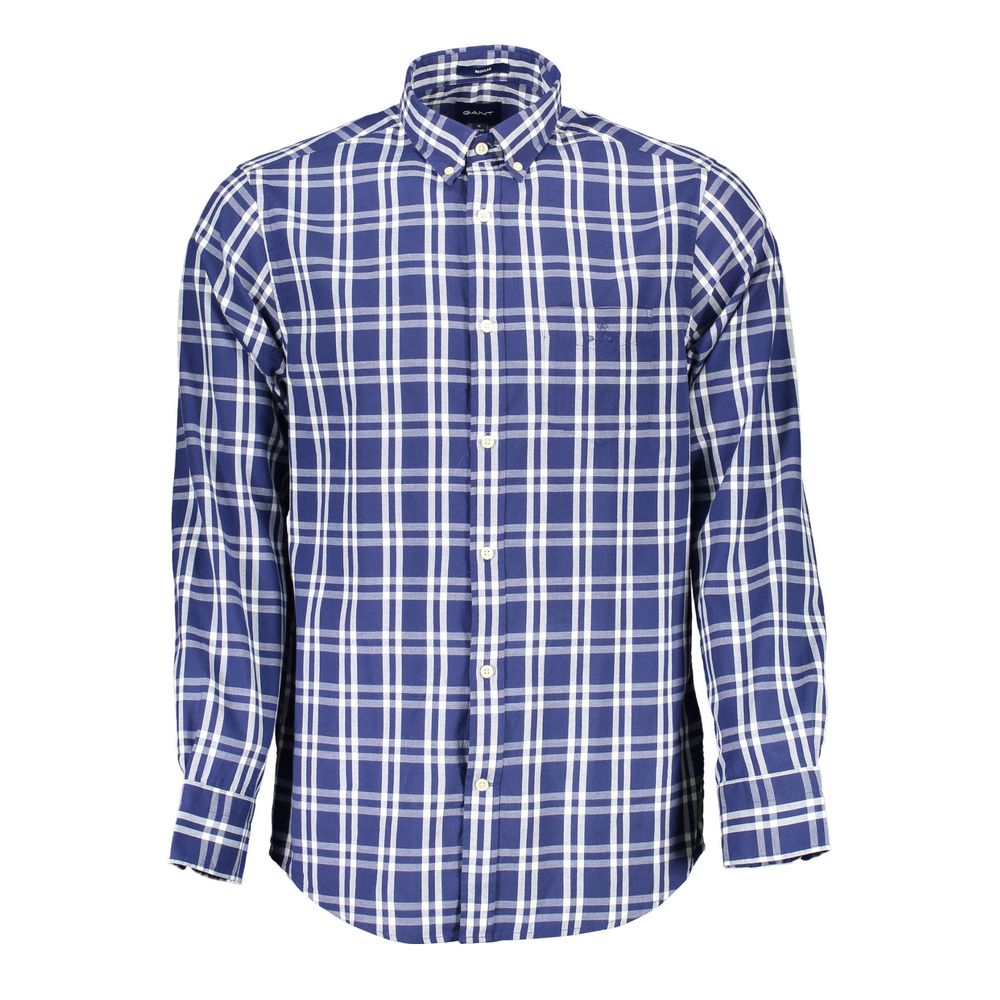 Gant Blue Cotton Men Shirt -   -  Gant.