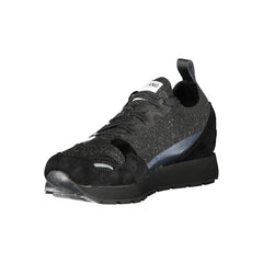 Emporio Armani Black Leather Women Sneaker -   -  Emporio Armani.