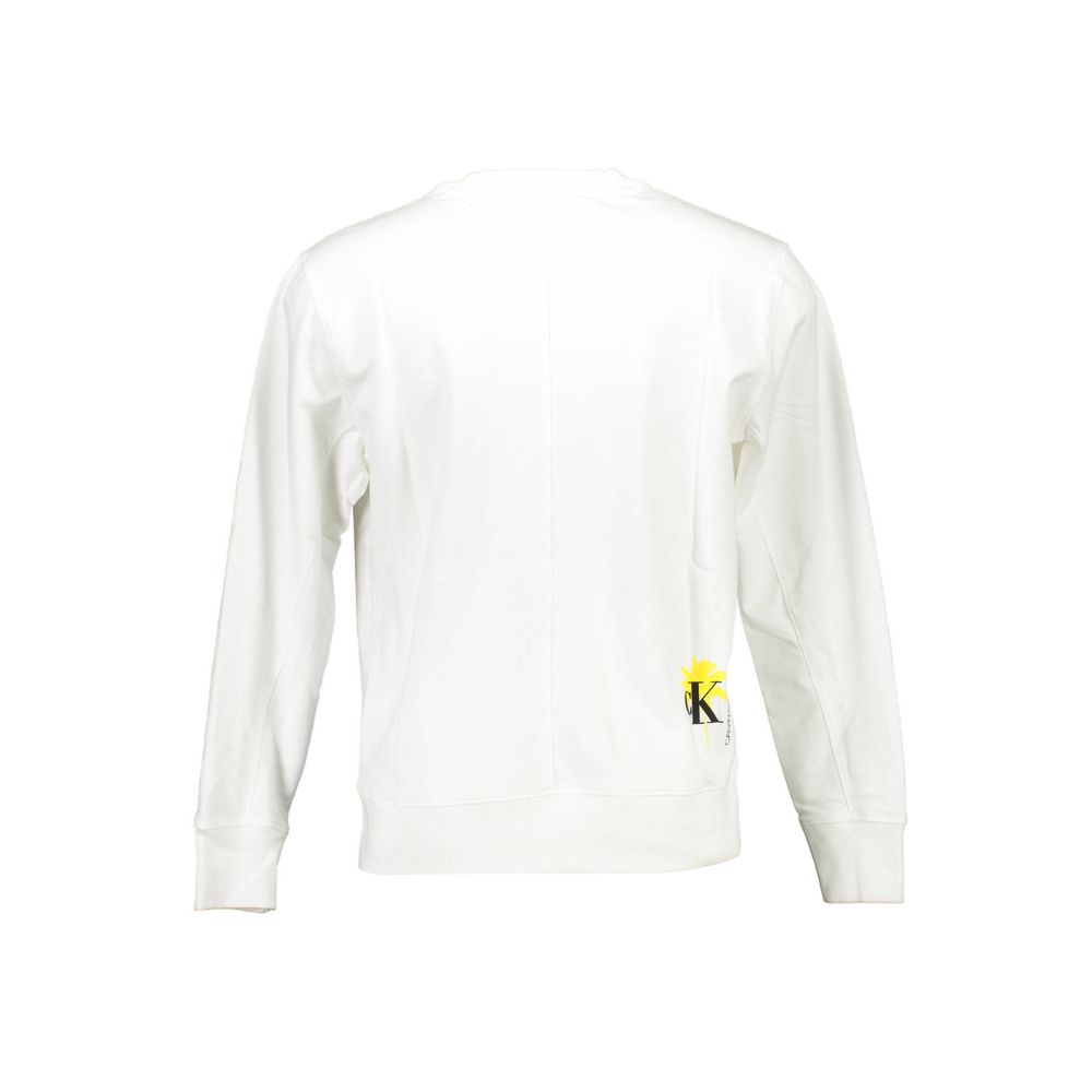 Calvin Klein White Cotton Unisex Sweatshirt -   -  Calvin Klein.