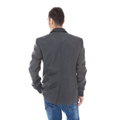 Calvin Klein Gray Wool Men Jacket -   -  Calvin Klein.